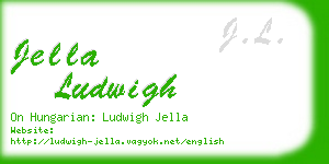 jella ludwigh business card